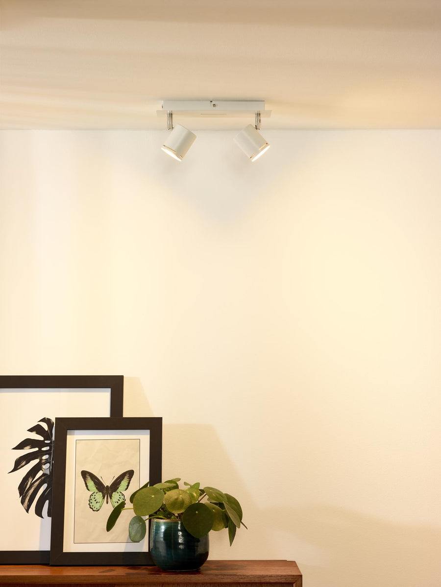 Lucide RILOU dimbare LED-plafondspot 2 × GU10, 2 × 5 W, wit