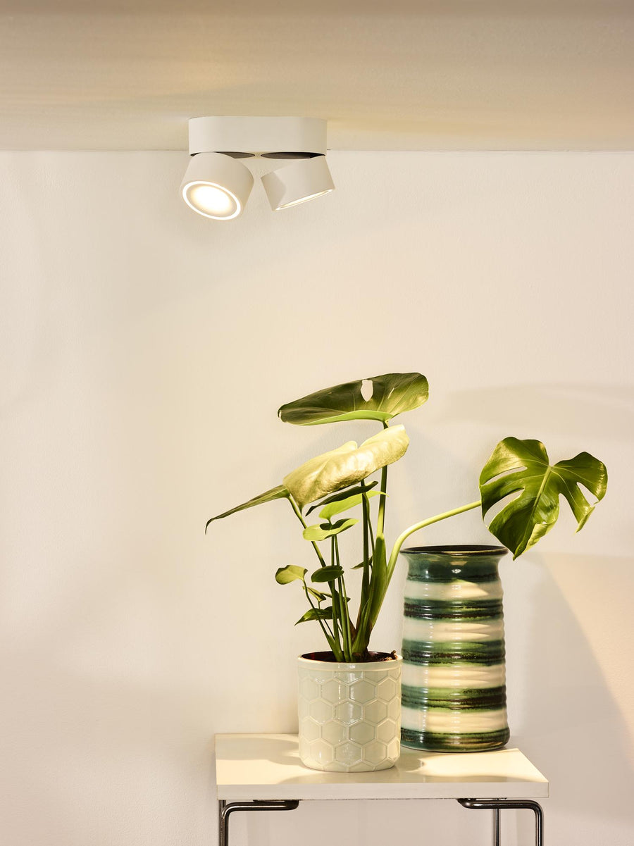 Lucide YUMIKO dimbare LED-plafondspot Ø 7,8 cm, 2 × 10 W, wit