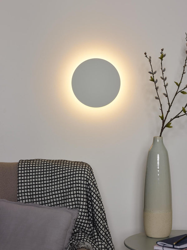 Lucide EKLYPS LED-wandlamp Ø 25 cm, 9 W, wit