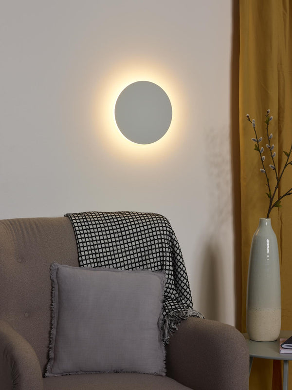 Lucide EKLYPS LED-wandlamp Ø 25 cm, 9 W, wit