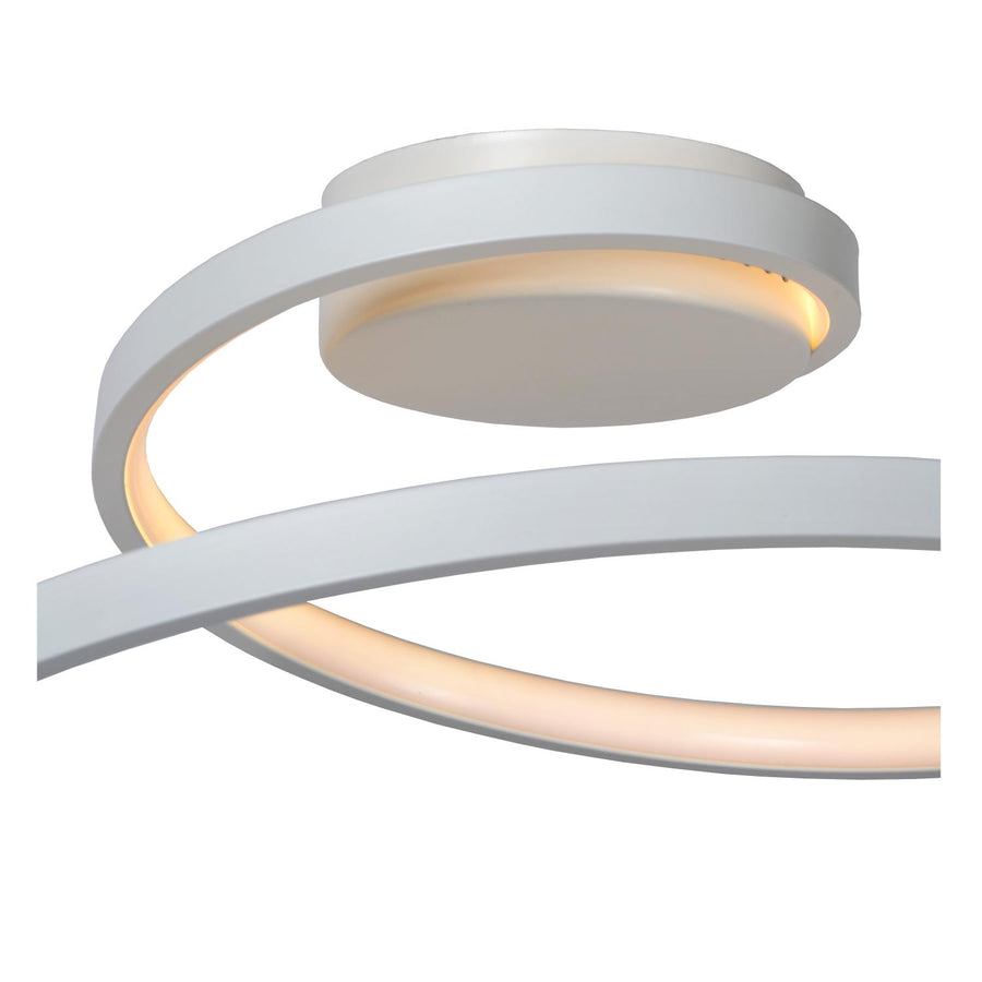 Lucide MAXENCE dimbare LED-plafondlamp met 3 dimstanden, Ø 46 cm, 24 W, wit