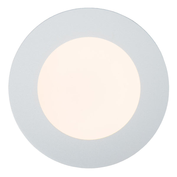 Lucide BRICE-LED dimbare LED-plafondlamp voor de badkamer Ø 11,7 cm, 8 W, IP44, wit