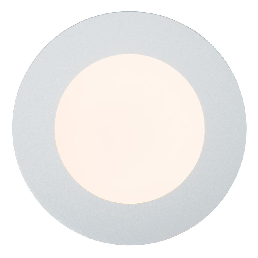 Lucide BRICE-LED dimbare LED-plafondlamp voor de badkamer Ø 11,7 cm, 8 W, IP44, wit
