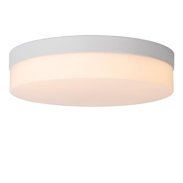 Lucide BISKIT LED-plafondlamp voor de badkamer met bewegingssensor Ø 28 cm, 18 W, IP44, wit