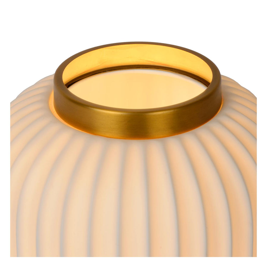 Lucide GOSSE tafellamp Ø 19,5 cm, E14, wit