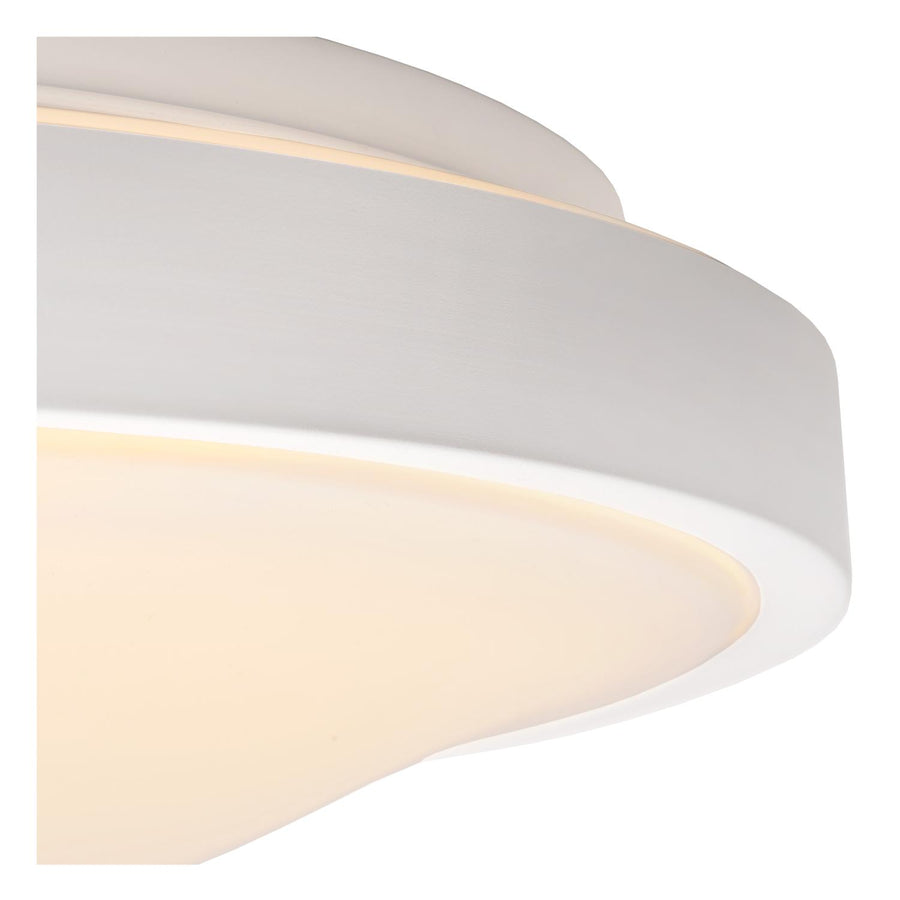 Lucide DASHER LED-plafondlamp voor de badkamer met bewegingssensor Ø 41 cm, 24 W, IP44, wit