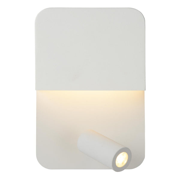 Lucide BOXER LED-nachtlampje met USB-poort, wit