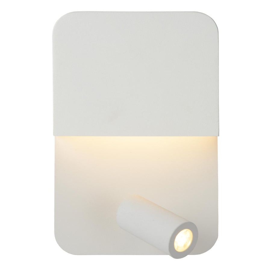 Lucide BOXER LED-nachtlampje met USB-poort, wit