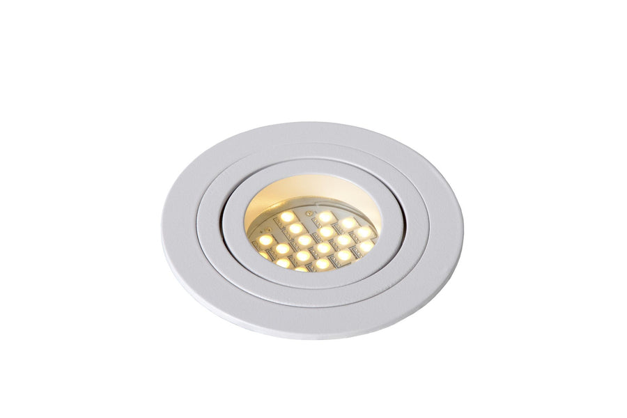 Lucide TUBE inbouwspot Ø 9,2 cm, GU10, wit