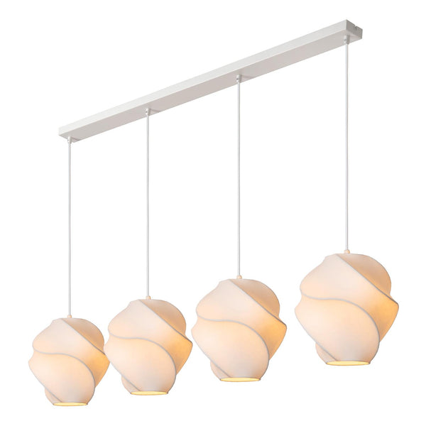 Lucide LA VAGUE hanglamp 4 × E27, wit