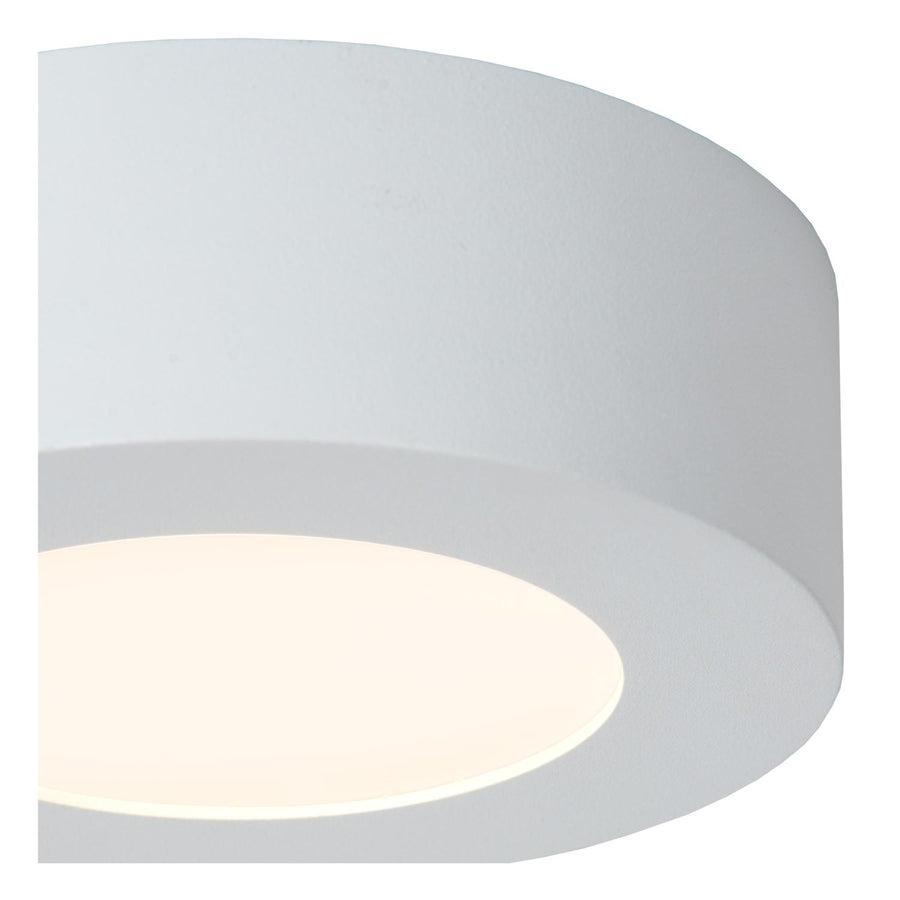 Lucide BRICE-LED dimbare LED-plafondlamp voor de badkamer Ø 11,7 cm, 8 W, IP44, wit