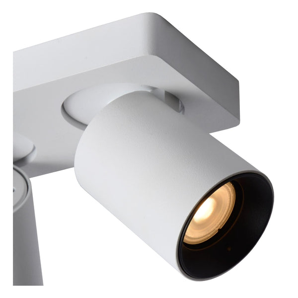 Lucide NIGEL dimbare LED-plafondspot 3 × GU10, 3 × 5 W, 2200–3000 K, wit