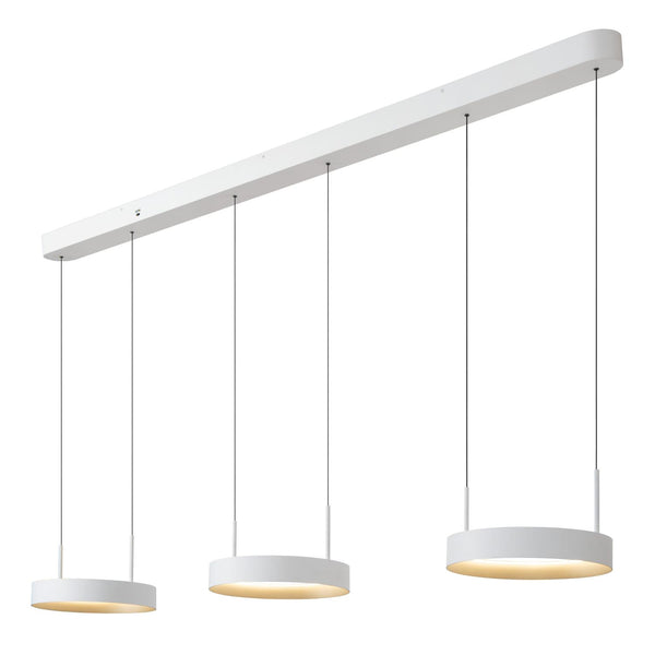 Lucide RADIANT dimbare LED-hanglamp 3 × 18,6 W, 2200–3000 K, wit