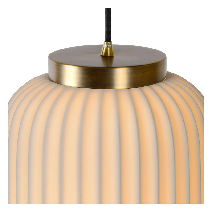 Lucide GOSSE hanglamp Ø 19,5 cm, E27, wit