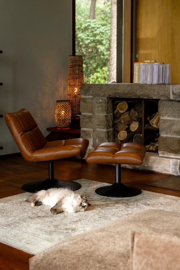 Loungestoel Bar Vintage Bruin