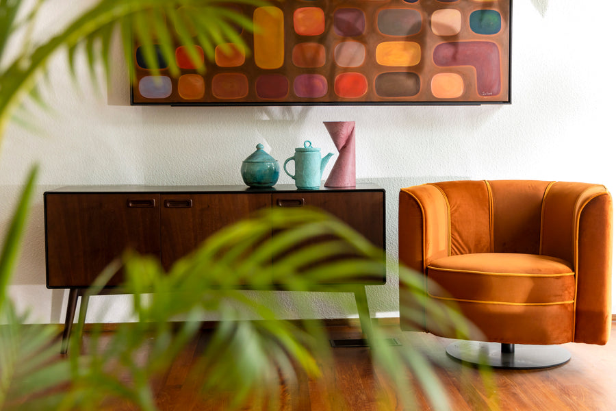 Loungestoel Flower Oranje