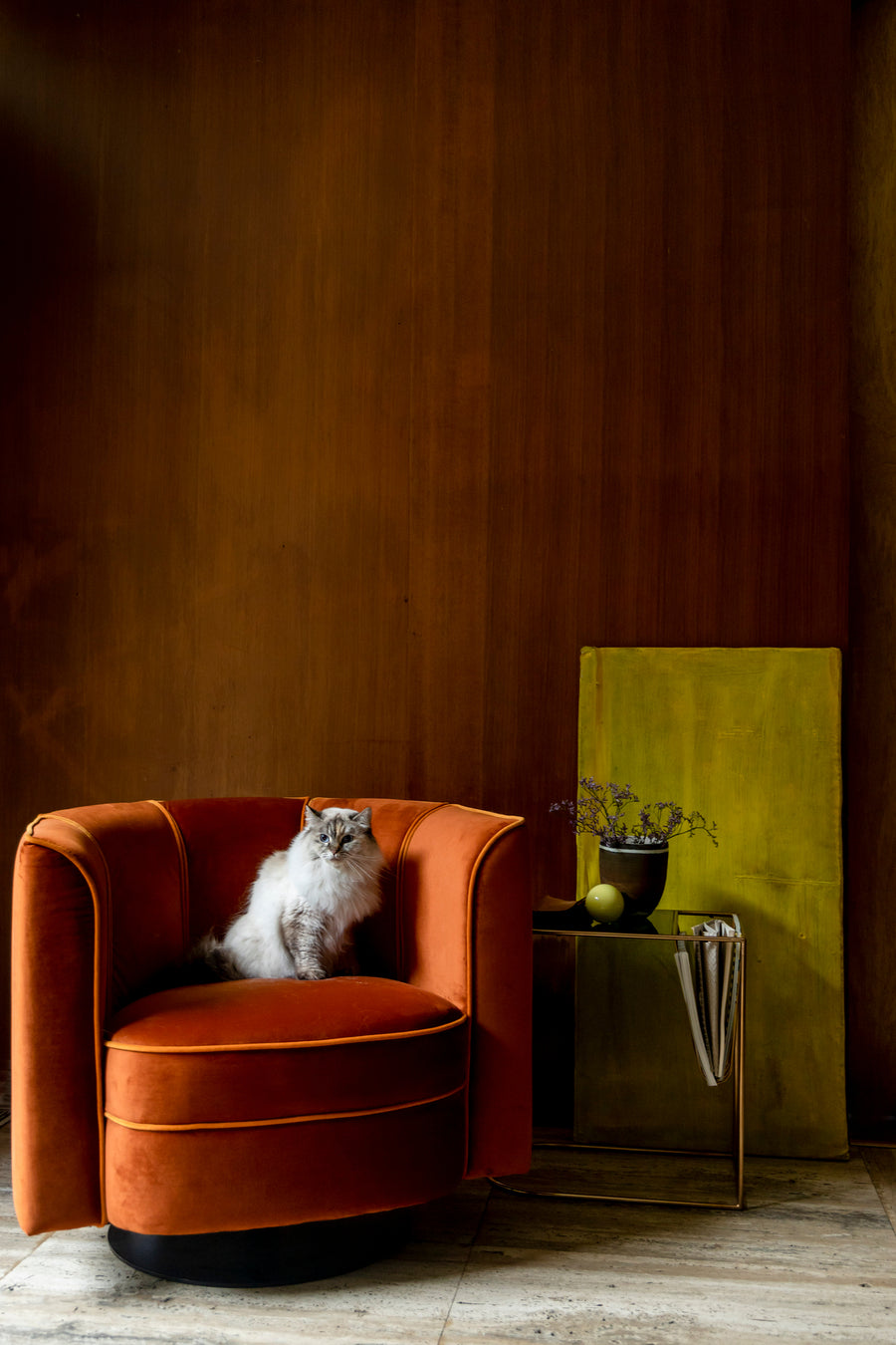 Loungestoel Flower Oranje