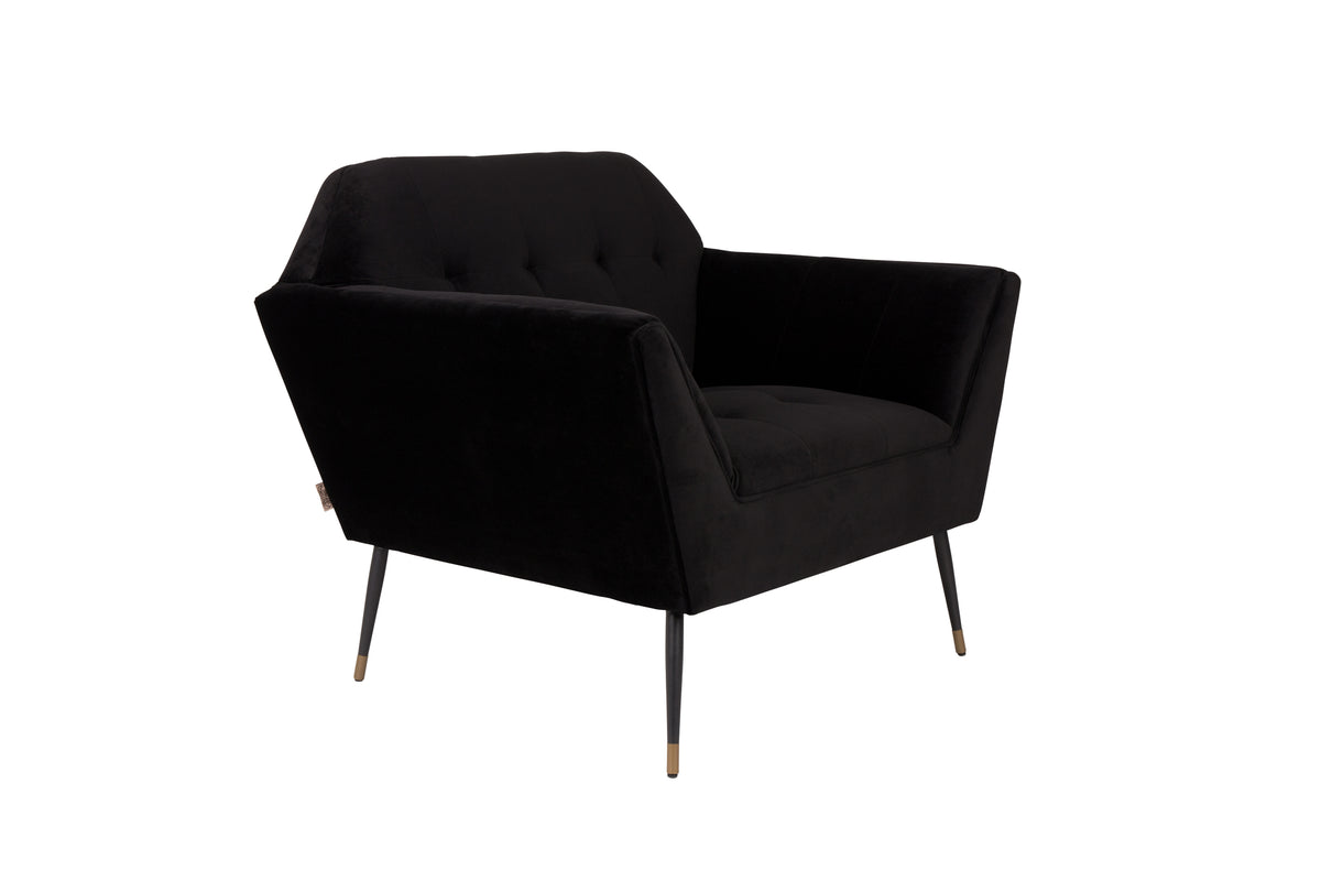 Loungestoel Kate Zwart