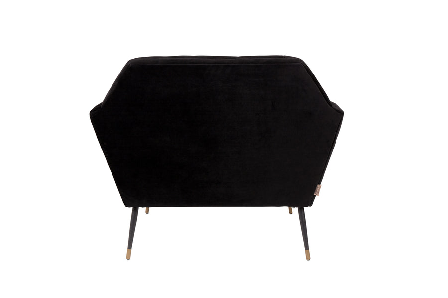 Loungestoel Kate Zwart