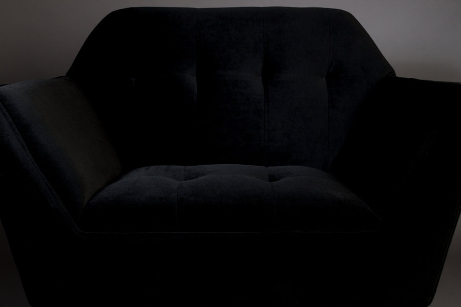 Loungestoel Kate Zwart
