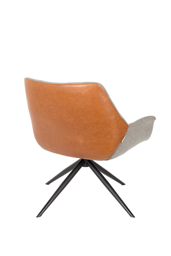 Loungestoel Doulton Vintage Bruin