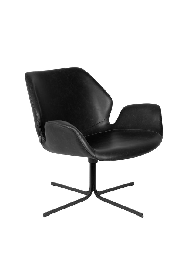 Loungestoel Nikki Alles Zwart