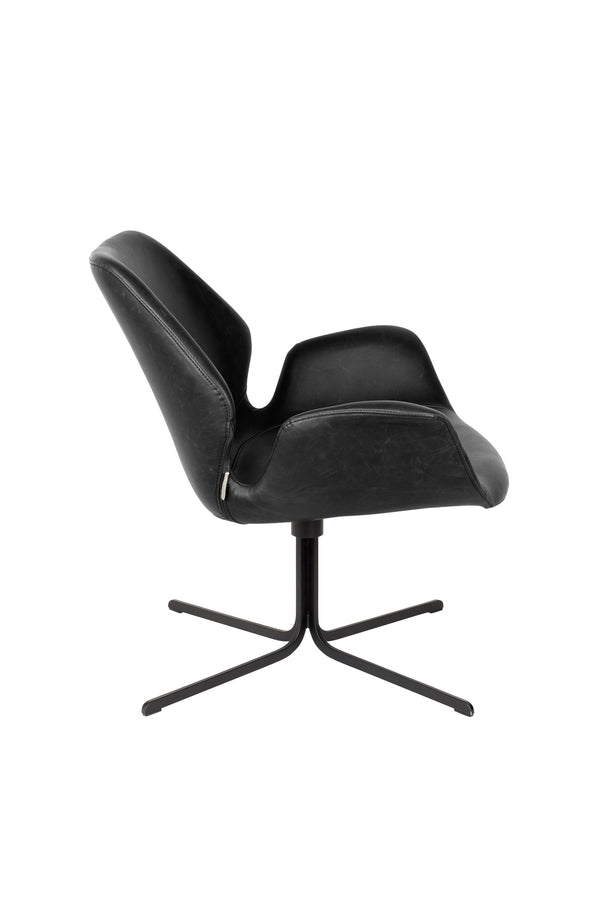 Loungestoel Nikki Alles Zwart
