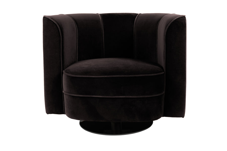 Loungestoel Flower Zwart