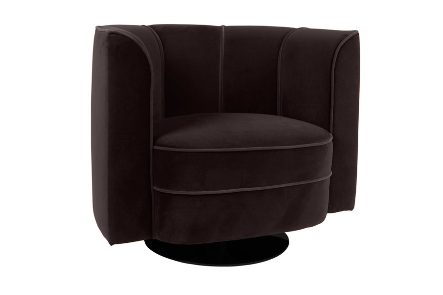 Loungestoel Flower Zwart