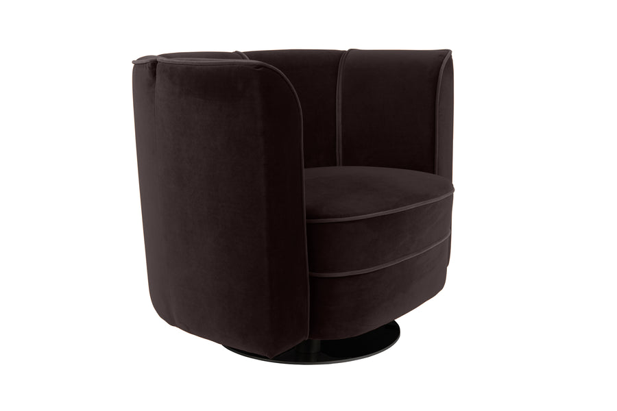 Loungestoel Flower Zwart