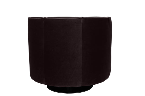 Loungestoel Flower Zwart