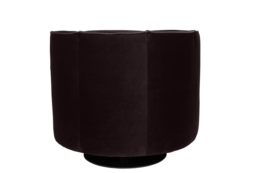 Loungestoel Flower Zwart