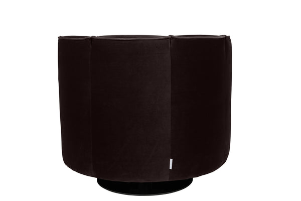 Loungestoel Flower Zwart