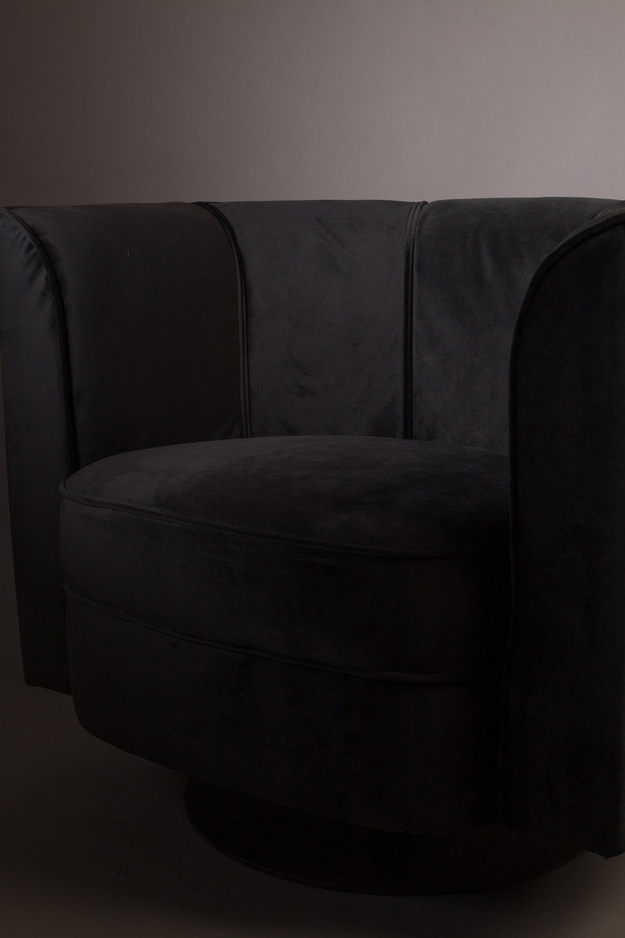 Loungestoel Flower Zwart