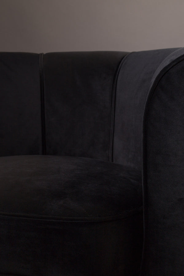 Loungestoel Flower Zwart