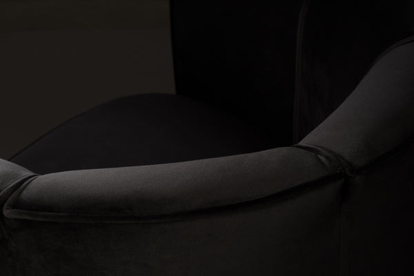 Loungestoel Flower Zwart