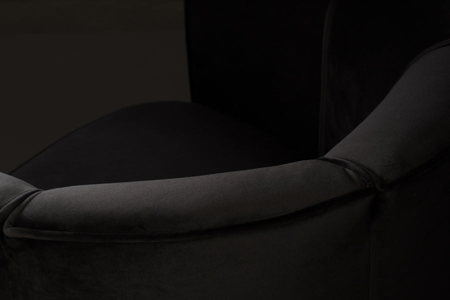 Loungestoel Flower Zwart