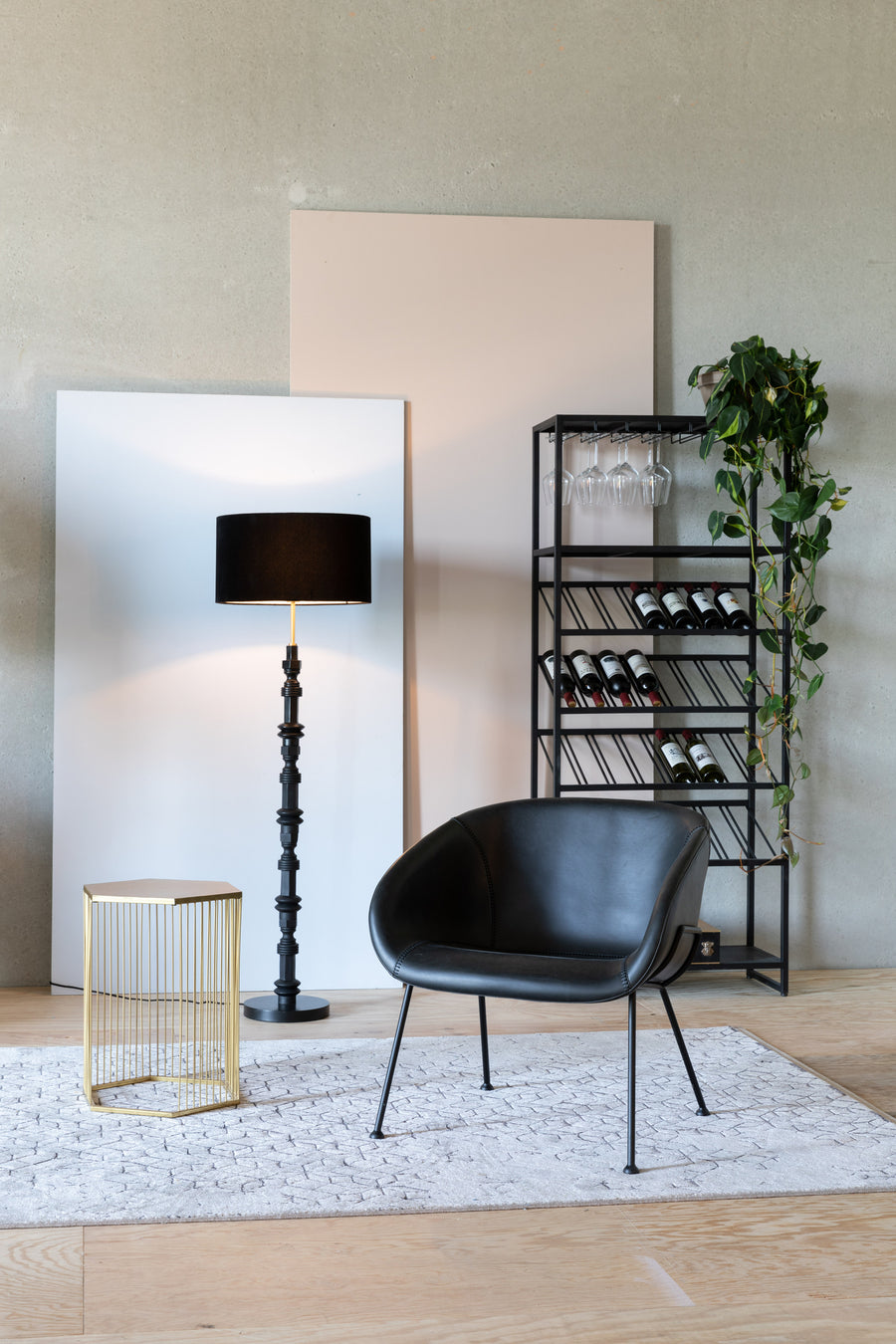 Loungestoel Feston Zwart