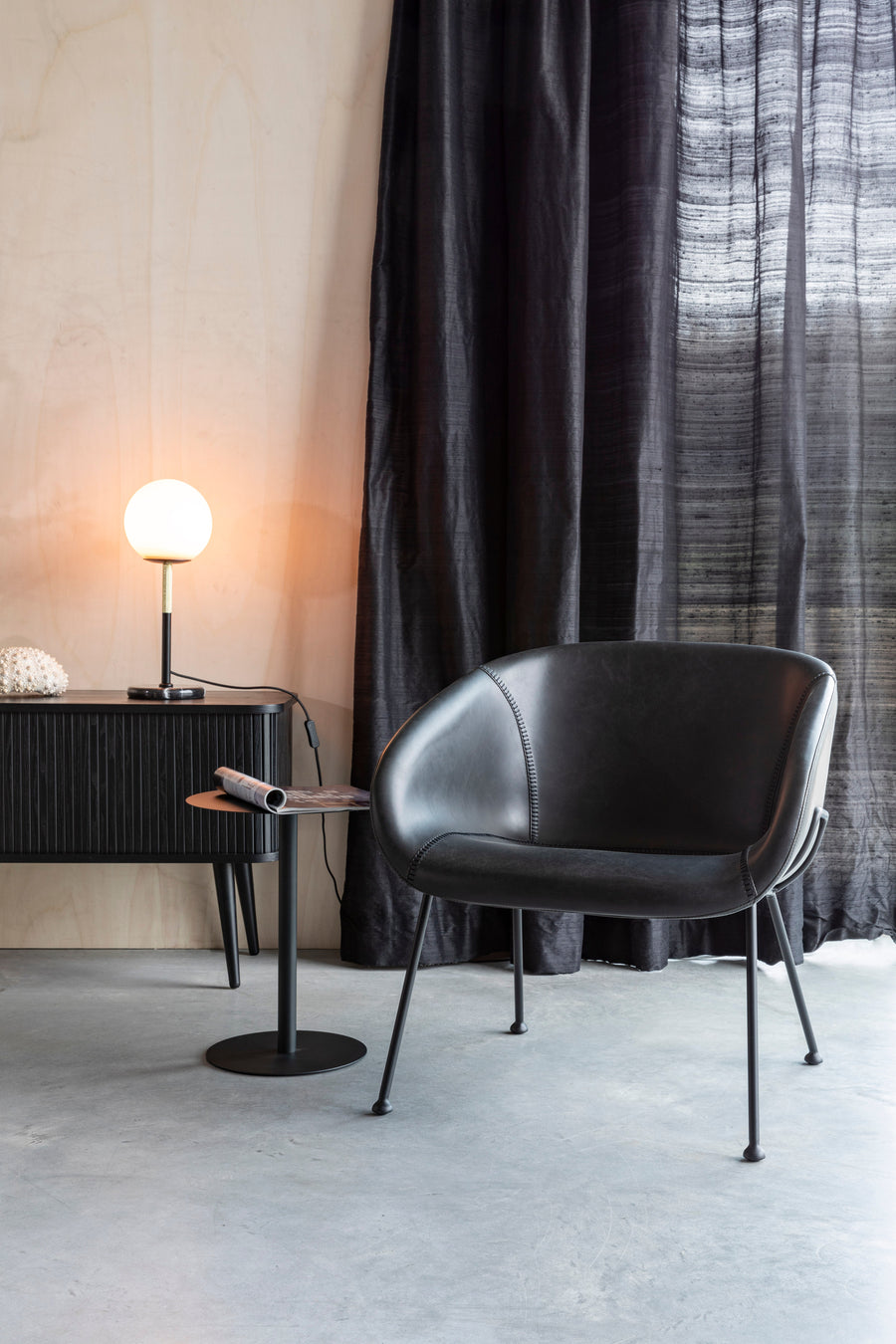 Loungestoel Feston Zwart