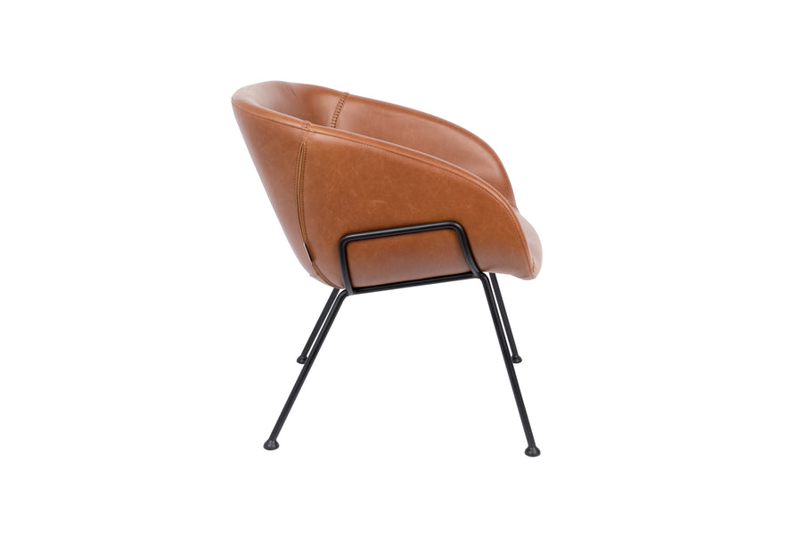 Loungestoel Feston Bruin