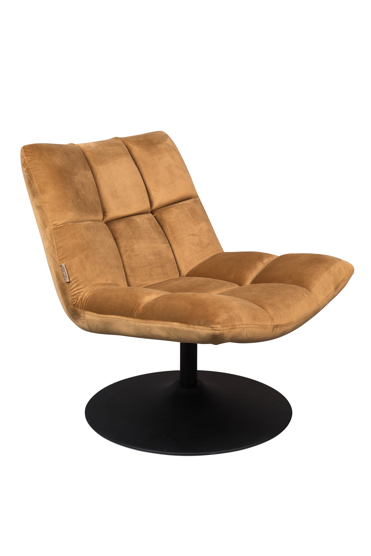 Loungestoel Bar Fluweel Golden Bruin