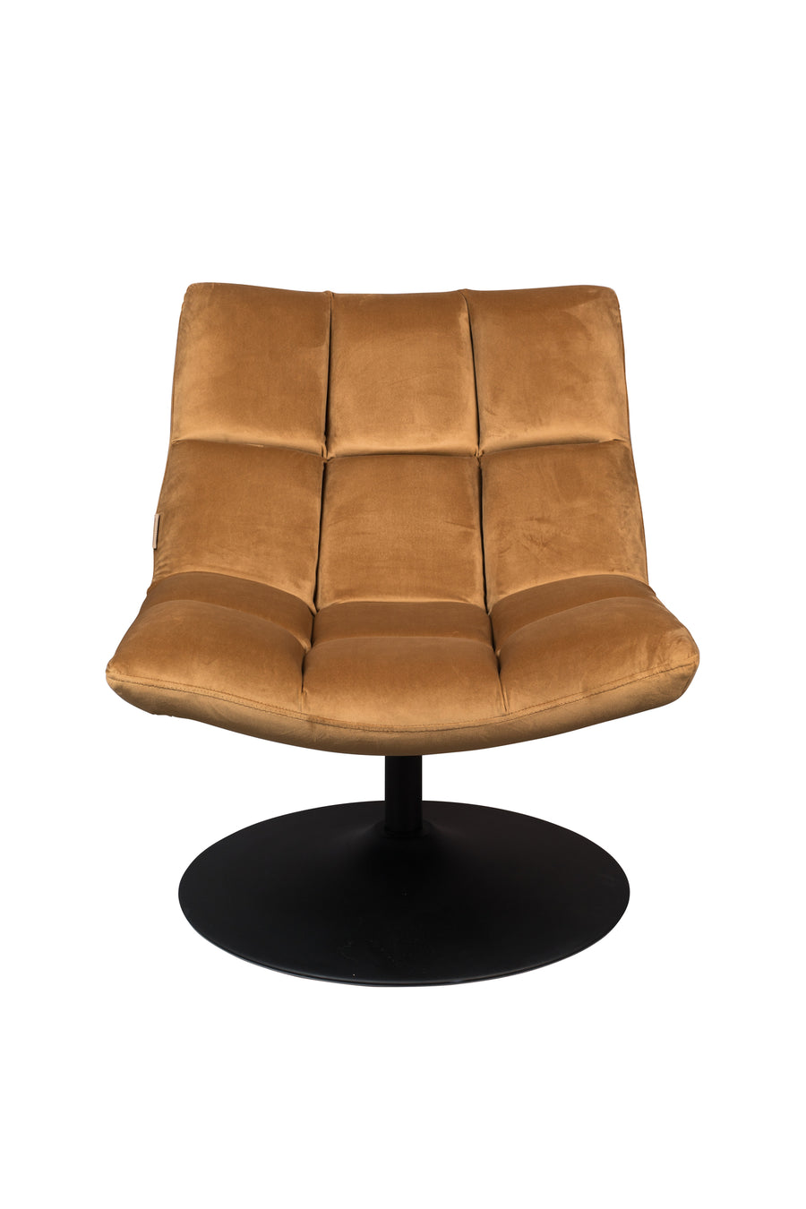 Loungestoel Bar Fluweel Golden Bruin