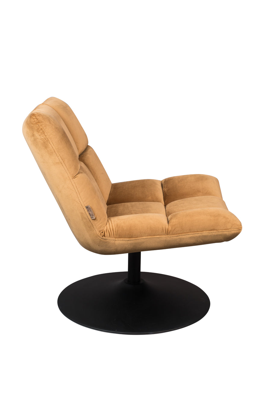 Loungestoel Bar Fluweel Golden Bruin