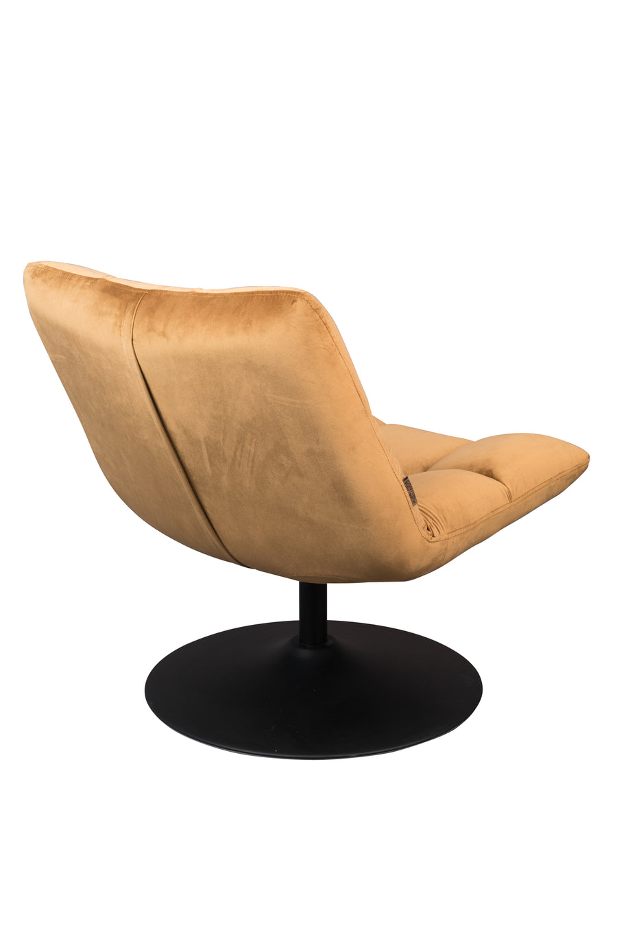 Loungestoel Bar Fluweel Golden Bruin