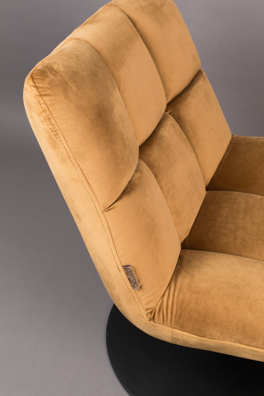 Loungestoel Bar Fluweel Golden Bruin
