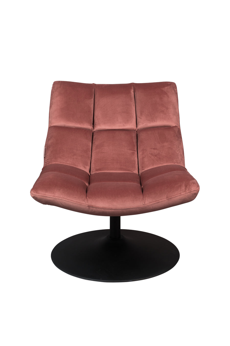 Bar fauteuil velours roze