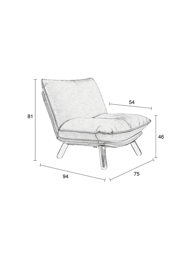 Loungestoel Lazy Sack Licht Grijs