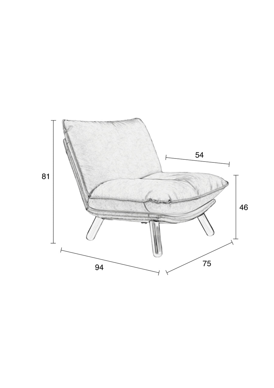 Loungestoel Lazy Sack Licht Grijs