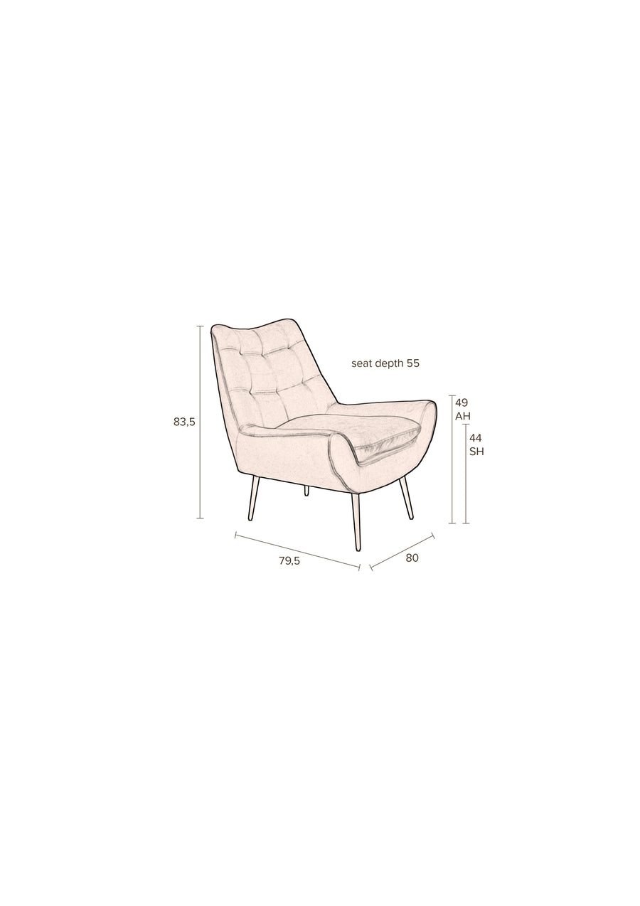 Loungestoel Glodis Whiskey