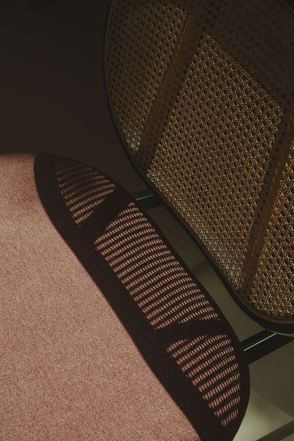 Loungestoel Spike Naturel/Roze